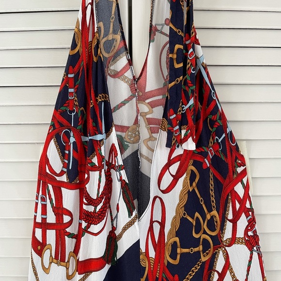 🛟Zara Equestrian print Halter Dress🛟❤️🩹 - Picture 3 of 4